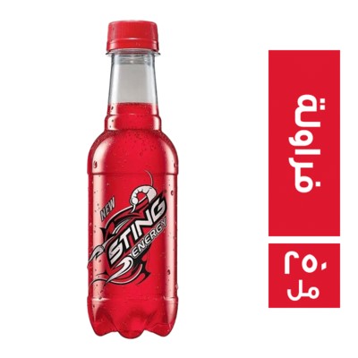 ستينج بلاستيك مشروب طاقة فراولة - 250 مل