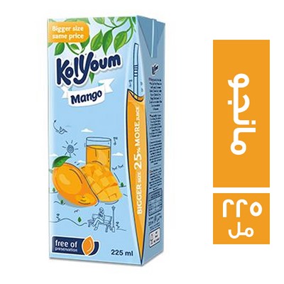 كل يوم عصير مشروب بطعم المانجو - 225 مل