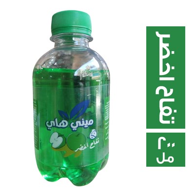 ميني هاي مشروب غازي بطعم التفاح الاخضر - 200 مل